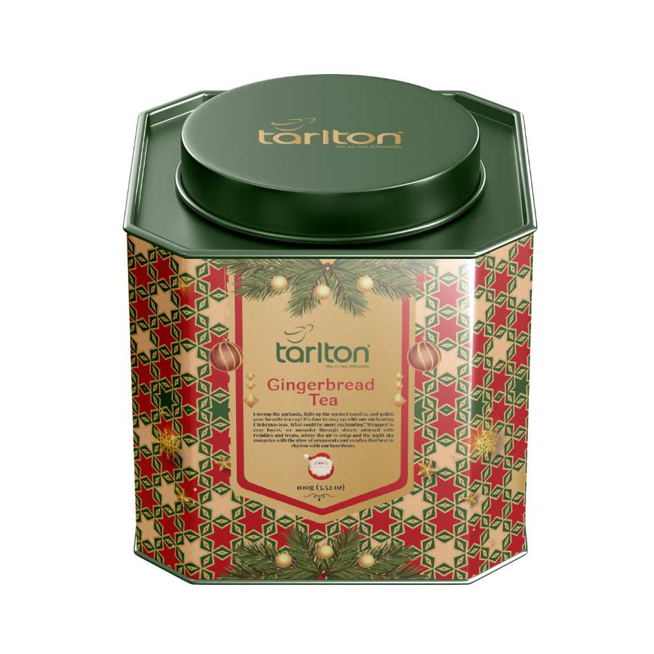 ceylon loose tea tarlton gingerbread tea in metal tin
