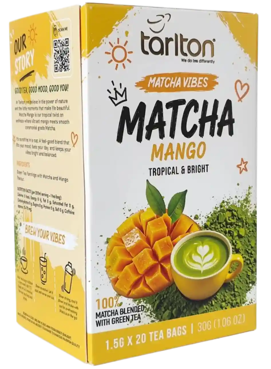 Tarlton tea and mango matcha tea